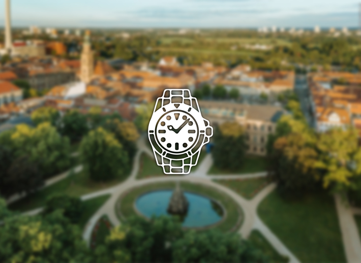 Erlangen mit Blick auf den Schlossgarten und die Altstadt – Symbolfoto für Rolex verkaufen und Ankauf in Erlangen