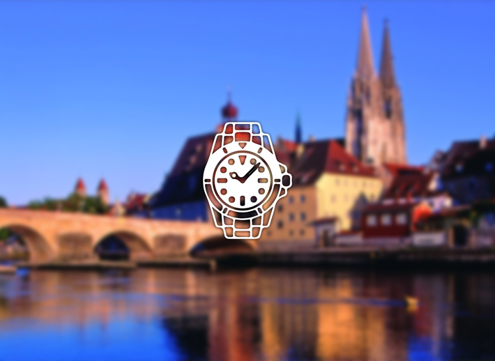Regensburg mit Blick auf die Steinerne Brücke und den Dom St. Peter – Symbolfoto für Rolex verkaufen und Ankauf in Regensburg