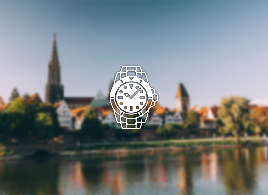 Ulm mit Blick auf das Ulmer Münster und die Donau – Symbolfoto für Rolex verkaufen und Ankauf in Ulm
