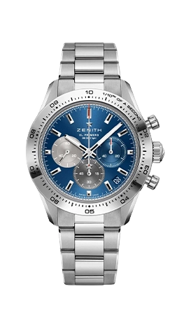 Zenith Chronomaster blau verkaufen Hamburg Chronograph Luxusuhr