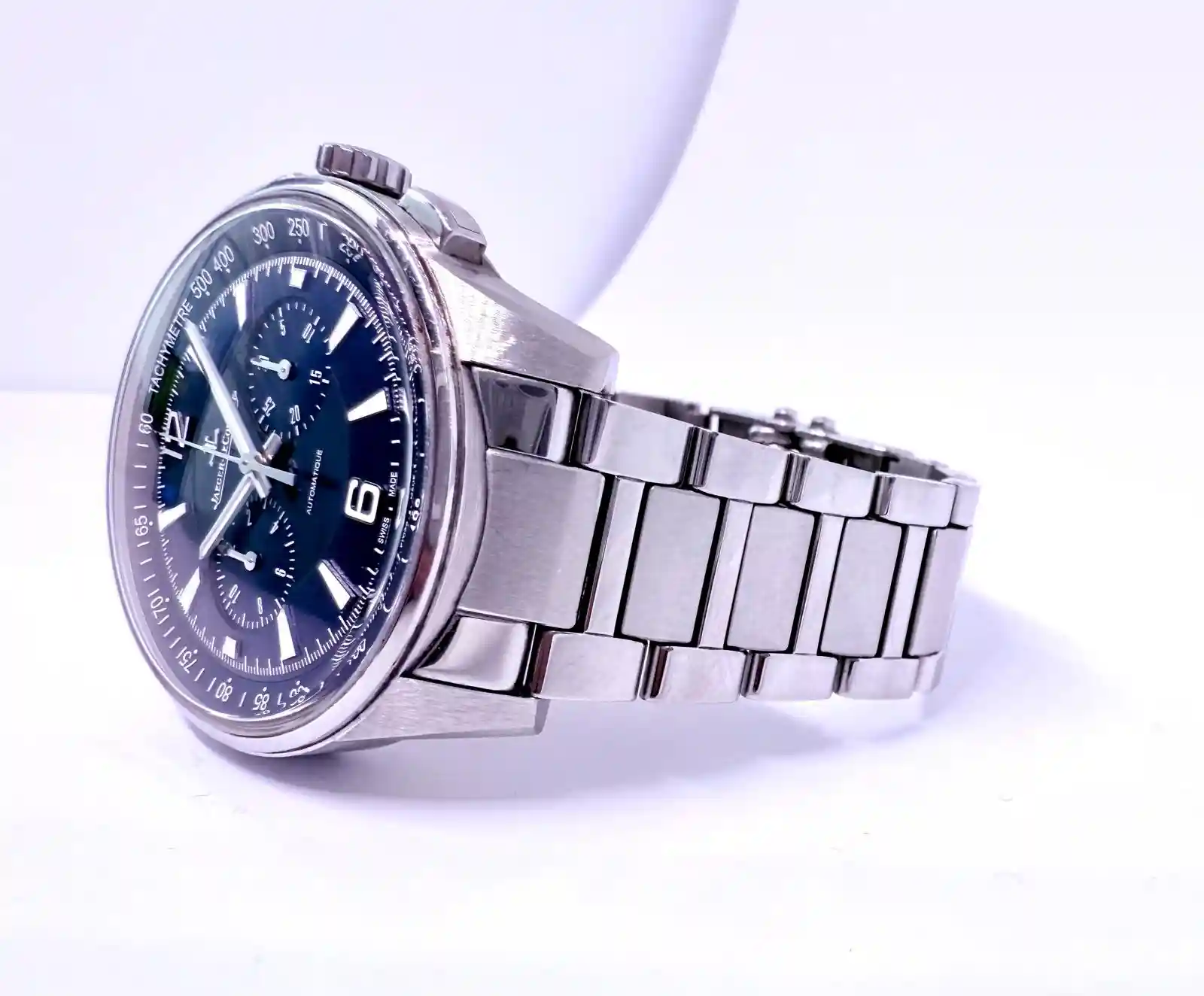 Jaeger-LeCoultre Chronograph mit Edelstahlarmband beim JLC Ankauf in Hamburg