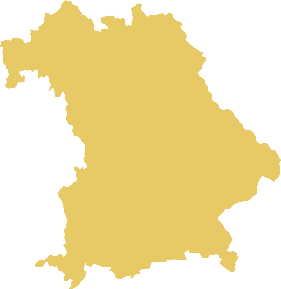 Karte des bayerischen Chronokauf Ankaufgebiets für sicheren Luxusuhrenverkauf im gesamten Bundesland Bayern