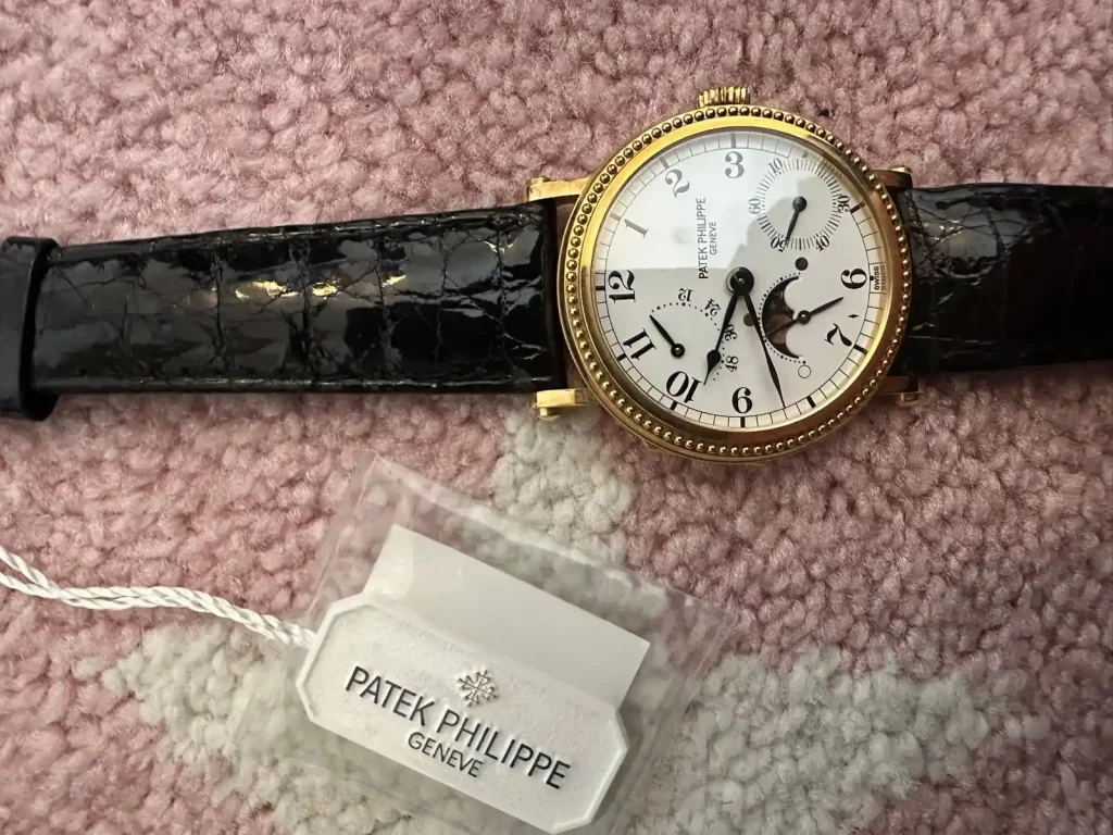 Patek Philippe Komplikationsuhr mit Lederarmband beim Patek Philippe Ankauf in Hamburg