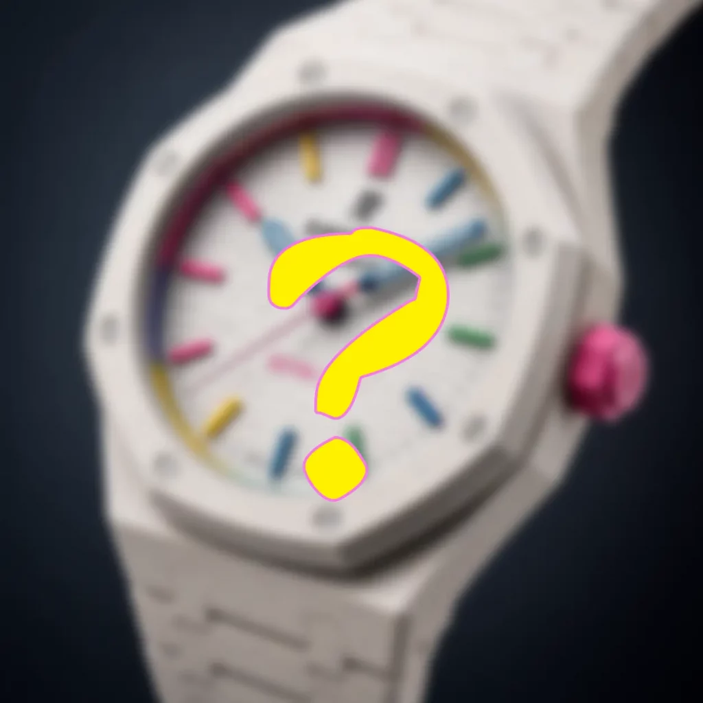 Konzeptbild der möglichen Swatch x Audemars Piguet Royal Pop mit Royal Oak inspiriertem Design